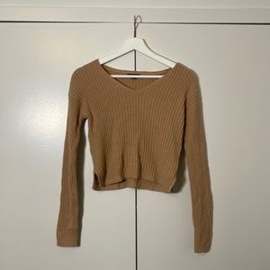 Beige Long Sleeve Sweater